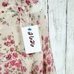 Atmosphere Blouse Women Size 8 Floral V-Neck Button Front 3/4 Sleeve Tie Front Photo 2