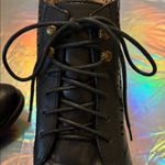Lucky Brand  Shoes Boots Black Perforated Laced Holes Leather Women Size 10M/40 Photo 8