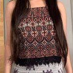 PacSun Twist Back Lace Knit Crop Top Photo 3