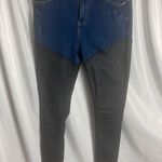 Missguided Misguided Sinner Womens Size 6R Two-Tone Faux Leather High Waist 32’ Inseam Photo 1