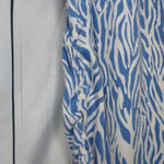 Diane Von Furstenberg  A-Line Sea Twig Midi Skirt Blue And White Size 2x Photo 3