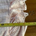 Sage  Women's Pink Lace Cap Sleeve Jewel Neck Short Fit & Flare Dress Size Small Photo 5