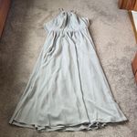 Sorella Vita  Gray Halter Chiffon Dress SIZE 14 Photo 0