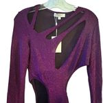 Simmi Women's Asymmetrical Cutout Mini Dress Purple Size M Photo 3