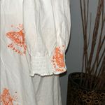 Urban Outfitters .  White and Orange Boho Dress Photo 2