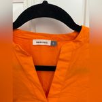 Maude Vivante Orange Thea Cotton Poplin Dress Size Large Photo 5