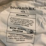 Banana Republic Wide Leg Crop Pants White Pleated High Rise Size 6 28 (29x25.5) Photo 3