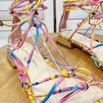 Jessica Simpson Chasca Ankle Tie Lace Up Gladiator Sandals Multicolor 8 Photo 8