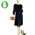 Eshakti BLACK LACE SHEATH MIDI DRESS (24W) Photo 1