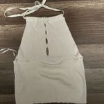 Seven7 Cream Halter Neck Top Photo 1