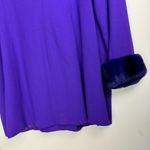 Vintage Lily & Taylor Couture Womens Wool Fox Fur Trim Jacket Coat Sz 18 Purple Photo 15