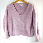 Sincerely Jules S Oversized Crop Thirsty Knit in Lavender Textured Crop Top Purple Photo 3