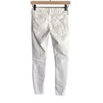 Mother Looker Ankle Fray Jeans Little Miss Innocent White Size 25 Photo 2