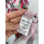 For Love & Lemons  Robin Floral Print Shirred Satin Midi Dress in Mint Size XS Photo 6