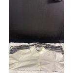 Alfani Women's Flared Cream & Black Short Sleeve Button Shirt L SKU 2604 Photo 4