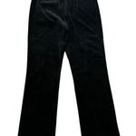 Lilly Pulitzer Mid Rise Jacquard Floral Black Velvet Flared Pants Womens Size 6 Photo 0