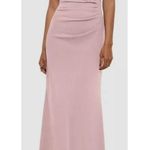 XScape NWT  Ruffle Back Scuba Crepe Gown Maxi Dress Women's Pink Size 10P Photo 0