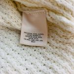 Anthropologie Moth Wool Blend High Low Turtleneck Sweater Jumper in Ivory size M Photo 12