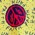 Betsey Johnson Vintage Iconic Betsy Johnson Punk Label Sweater 1980s Faith Hope Charity Bright Photo 3