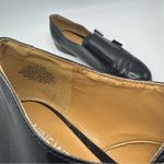 Nine West  Leather Loafers with Silver Buckle Size 6.5 Black Shoes Photo 6