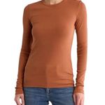 Nordstrom  Ribbed Stretch Pima Cotton Long Sleeved Tee size XL Photo 0