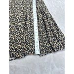 Anthropologie Maeve by Juno Dress Women's Large Brown Black Animal Print V-Neck Photo 9