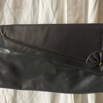Source Unknown Dark grey vintage 80’s clutch shoulder bag Photo 0