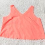 Bongo π orange scalloped crop top tank Photo 0