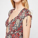 Free People  | Miss Right Floral Cut-Out Boho Chic Mini Euro Summer Dress Size XS Photo 5
