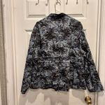 Coldwater Creek  Jacket Women's Size‎ 24 Blue Multi Tie Waist Pockets Jacket NWT Photo 7