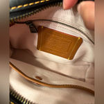 Coach 1941 Rogue 25 with Tea Rose Applique Black Pink Pebble Leather 87065 Photo 14