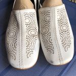 Sesto Meucci  Loafers White Leather Laser Cutouts Slip On 9 Photo 6