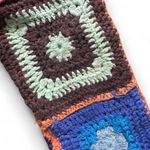 EXPRESS VTG  Tricot Crochet Patchwork V-Neck Sweater XS 90s Boho Y2K Style Photo 4