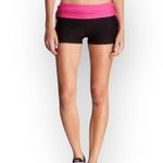 new Marika Tek Pisces Scrunch Tie Waist Yoga Short Black + Fuchsia Large Photo 7