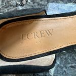 J.Crew Black Suede d'Orsay Flats with Silver Glitter Bow Women’s Size 9 Photo 9