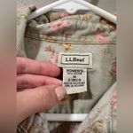 L.L. Bean Corduroy Floral Vintage Button Down Shirt Size M Photo 2