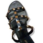 Olivia Miller Studded Black Flip Flops Size 9 Photo 1