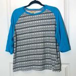 Free Planet  Aztec Print Raglan Top Large Photo 0