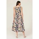 Something Navy Floral Cutout Sleeveless A-Line Midi Dress Size Small Photo 1