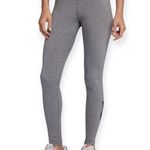 Nike Gray Grey Full Length Tight Fit Leggings Black Swoosh Logo Size Small Photo 0