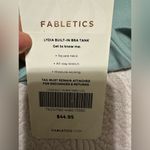Fabletics New with tags Lydia Built-In Bra Tank Mint Green Crop Top size L Photo 4