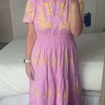 Anthropologie NWT Somerset Maxi in Pink Embroidered Edition Dress L Photo 11