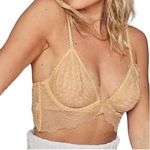 Free People Lucia Underwire Bra in Wheat Sunset Nude Size 34C NWT Photo 0