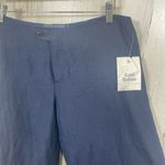 Ralph Lauren Silk Linen Trousers NWT Size 8 Navy Wide Leg Comfortable Chic Flowy Photo 2