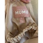 Show Me Your Mumu  Zoey Midi Dress in Champagne Luxe Satin L NWT Photo 6