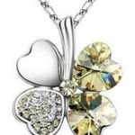 Golden Shamrock Necklace Yellow Photo 0