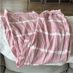BeachLunchLounge  Pink and White tie-dyed Wide Leg Pants Photo 4