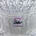 Selfie Leslie Off White Lace Design Y2K 2000s Top Women’s Small / Medium Shirt! Photo 5