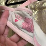 Victoria's Secret Victoria’s Secret Pastel Pink Striped Cotton Plunge Bra 34D Photo 6
