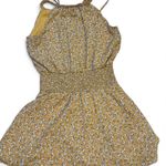Yellow floral mini dress floral dress g Size M Photo 1